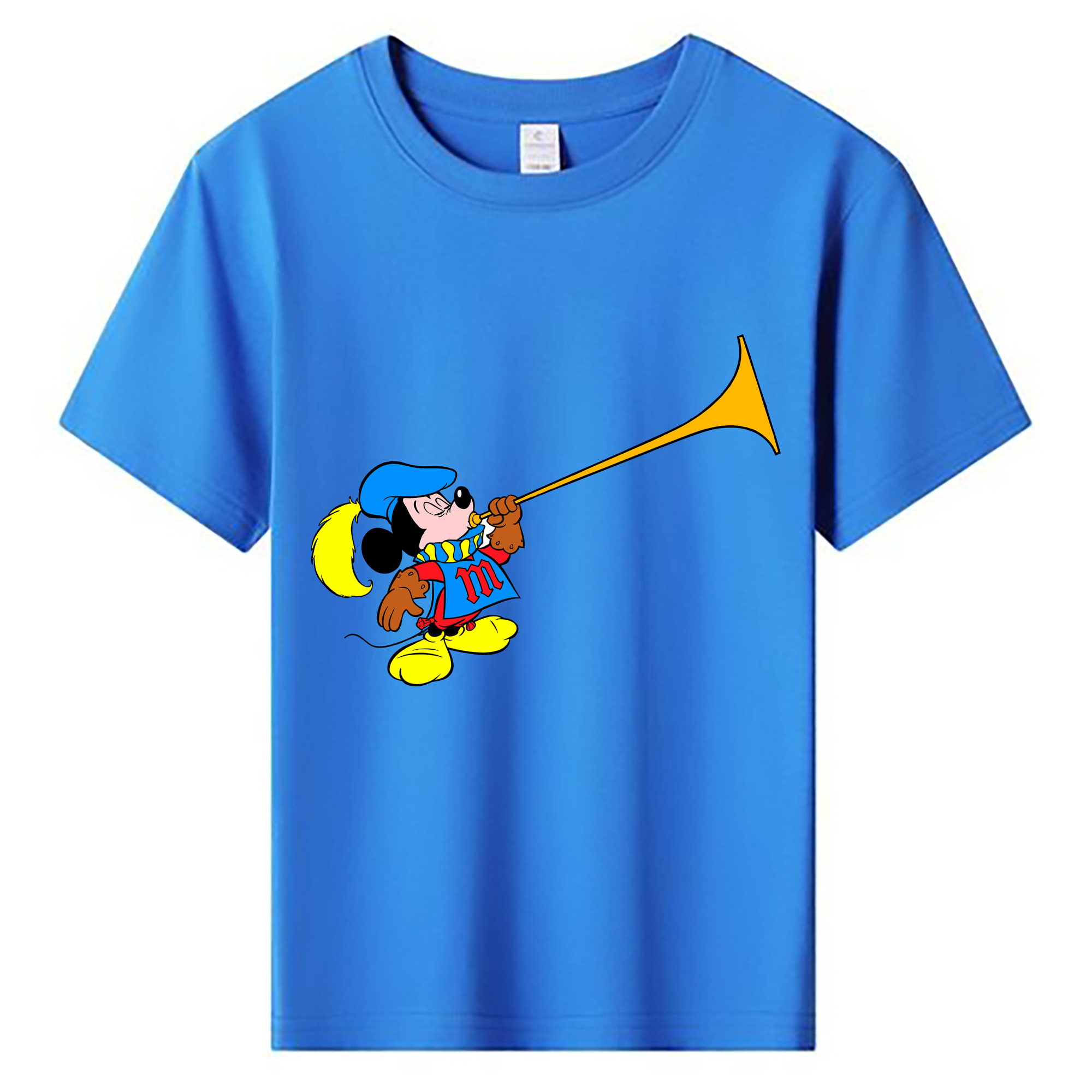ミッキーマウス Mickey Mouse 綿100％キッズTシャツ（フロントプリント）